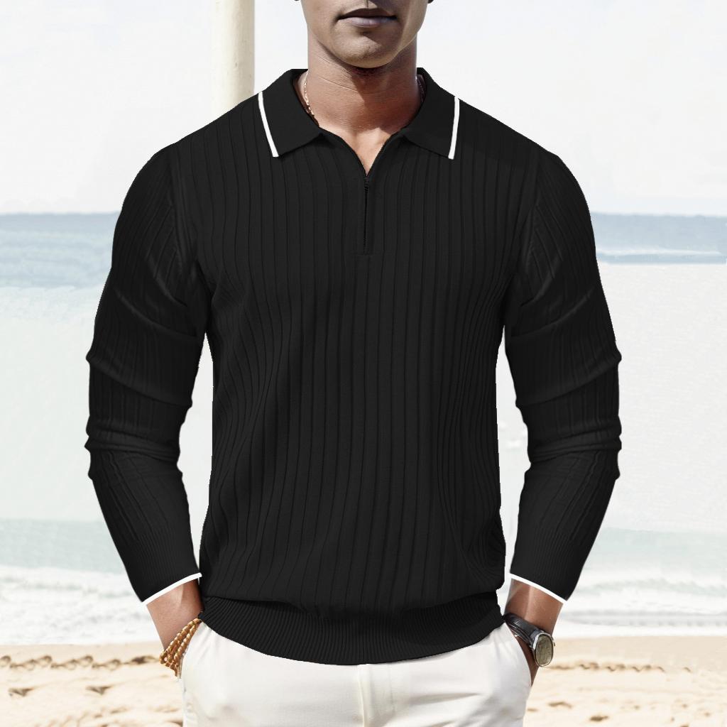 Luvo | Polo Homme en Tricot Côtelé – Style Moderne