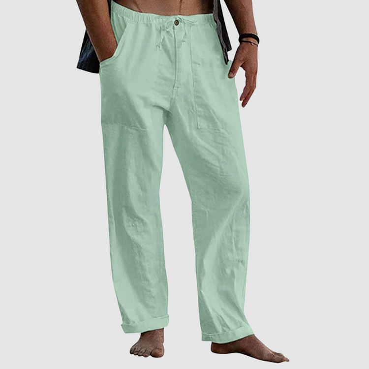 Luvo | Pantalon de lin décontracté pour hommes