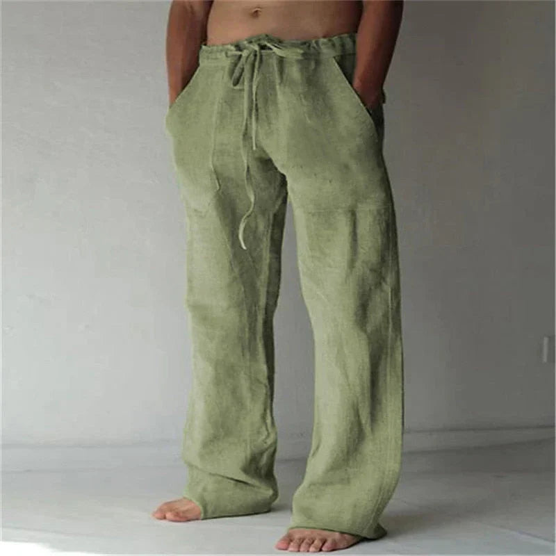 Luvo | Pantalon Large en Lin – Respirant & Confortable