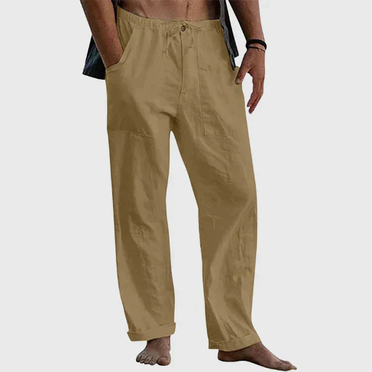 Luvo | Pantalon de lin décontracté pour hommes
