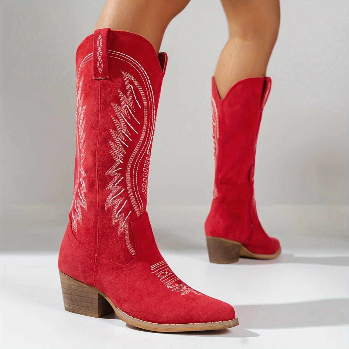 Luvo | Bottes cowboy pour femme à talon épais