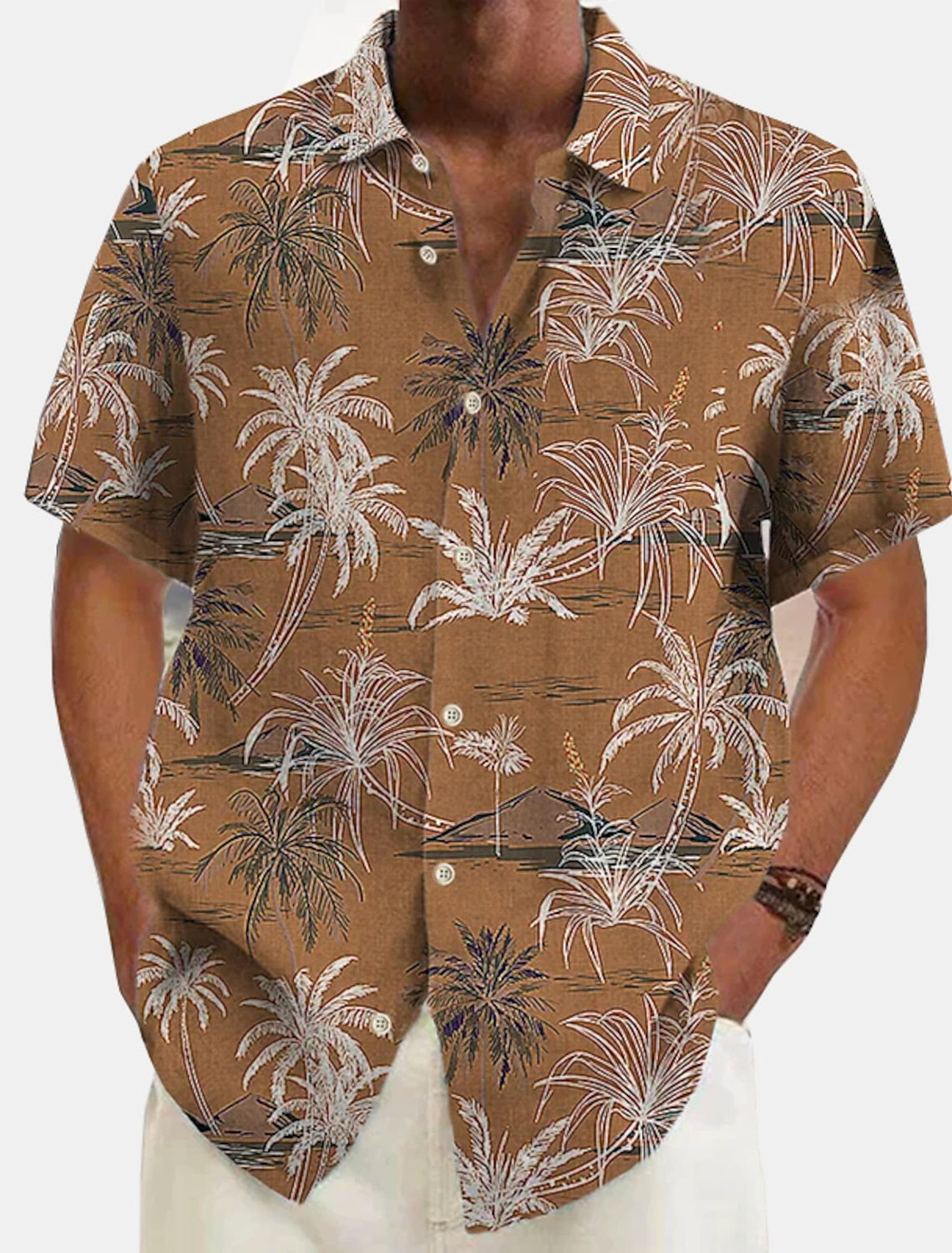 Luvo | Chemise de Plage Hawaïenne en Lin pour Homme
