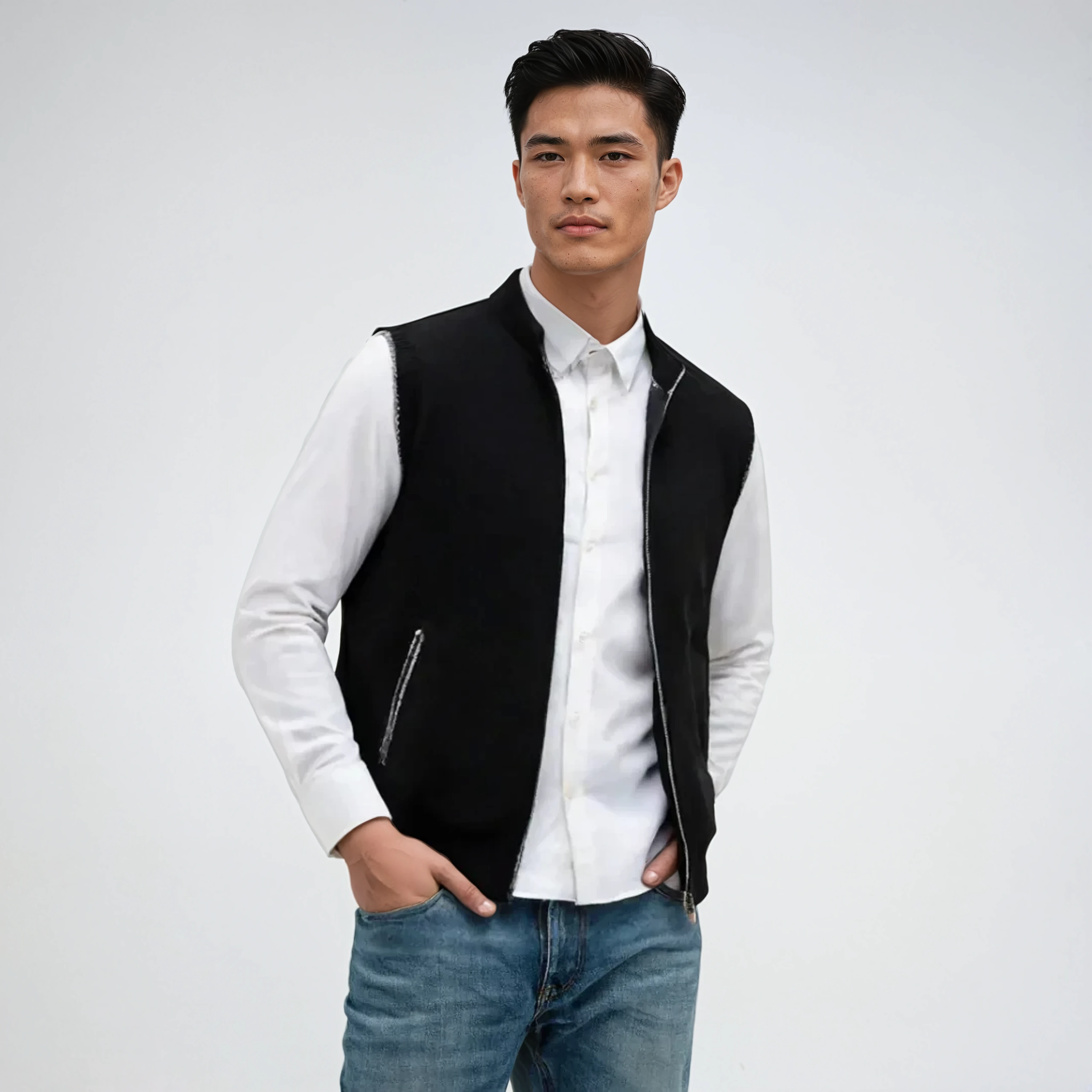 Luvo | Gilet pour Homme avec Fermeture Éclair