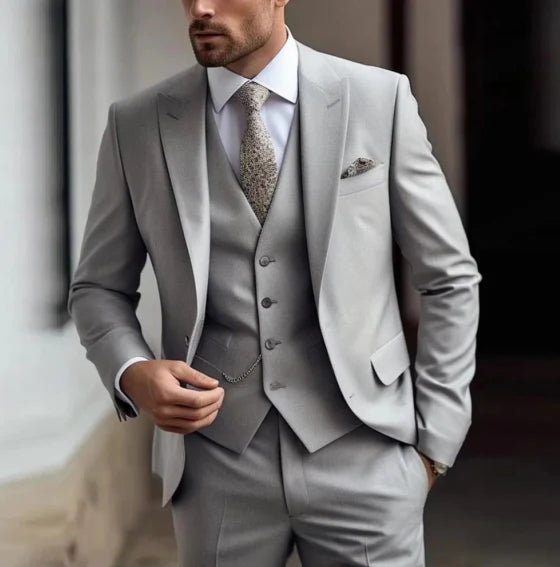 Luvo | Costume Homme 3 Pièces Élégant pour Invité de Mariage