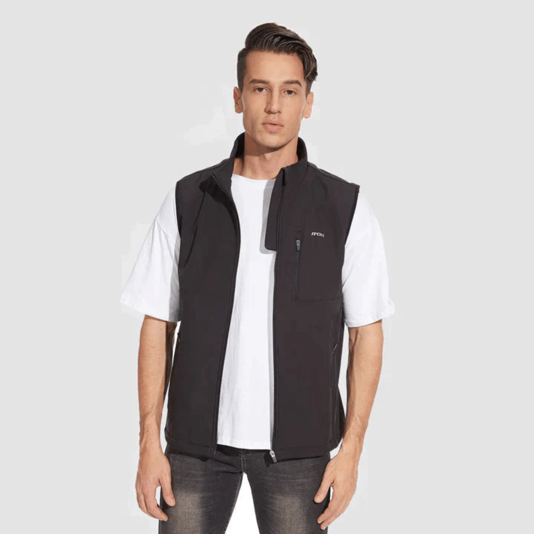 Luvo | Gilet Élégant pour Homme avec Col Montant