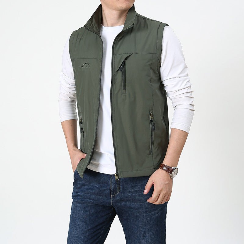 Luvo | Gilet Élégant pour Homme avec Col Montant