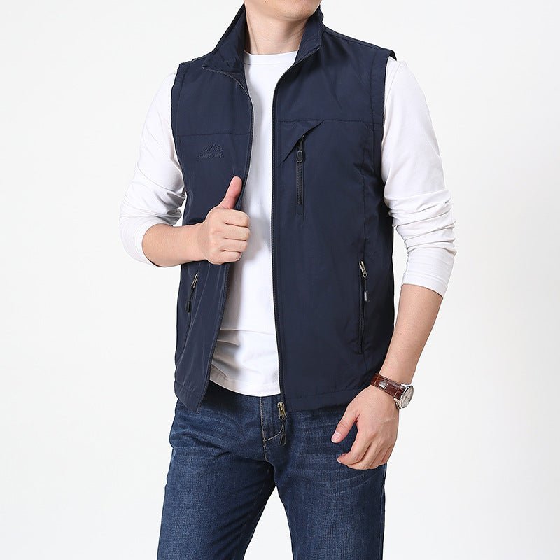 Luvo | Gilet Élégant pour Homme avec Col Montant