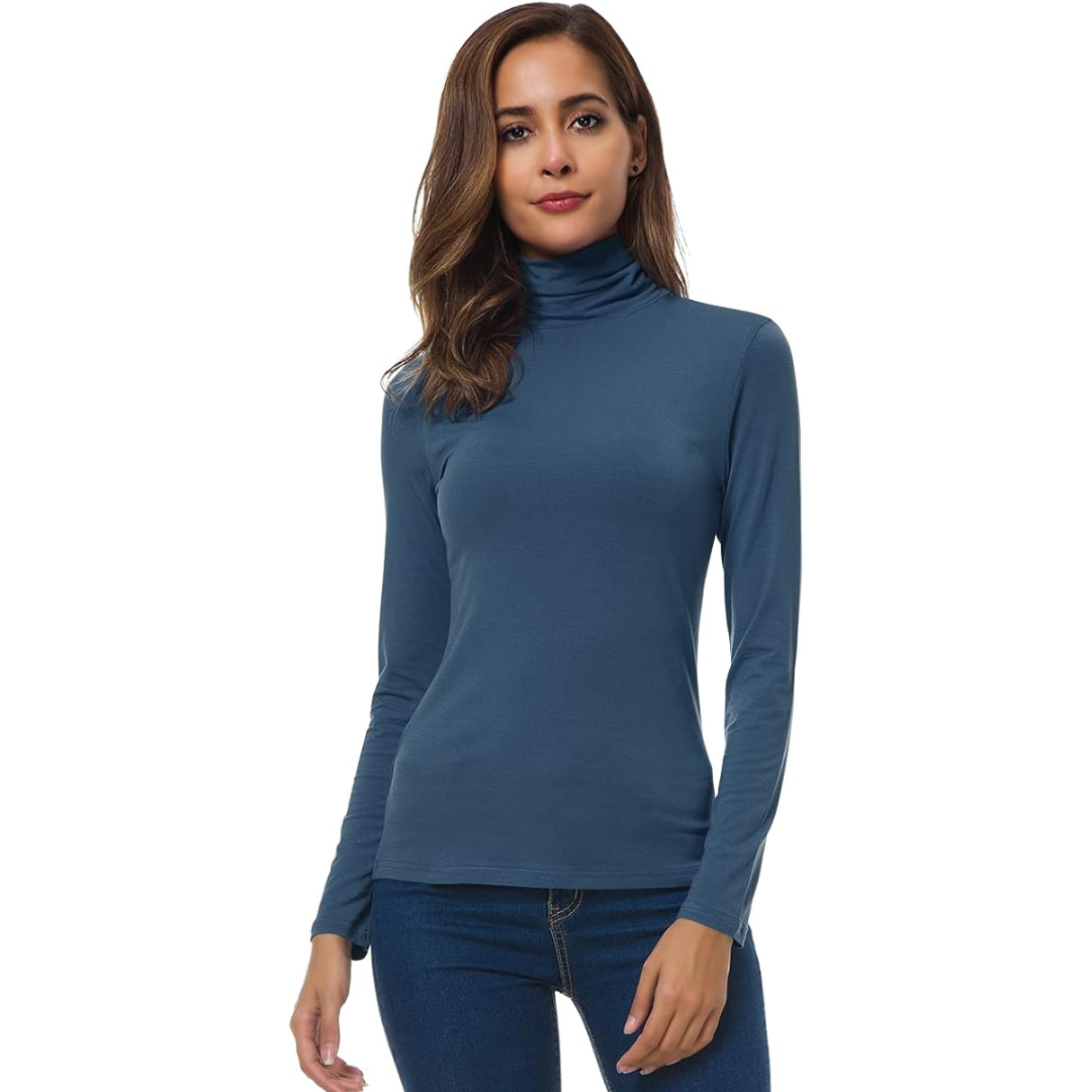 Luvo | Pull à Col Roulé pour Femme – Coupe Ajustée