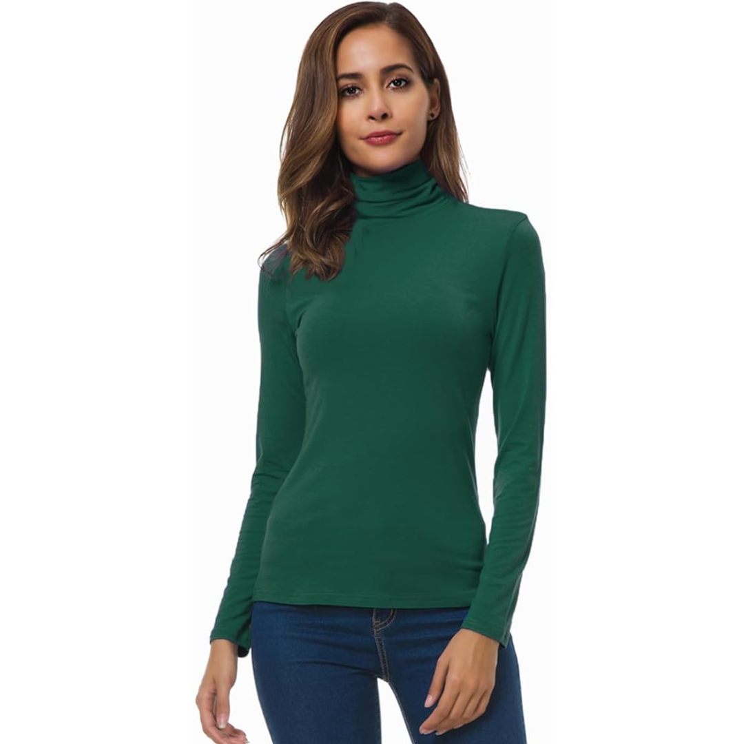 Luvo | Pull à Col Roulé pour Femme – Coupe Ajustée