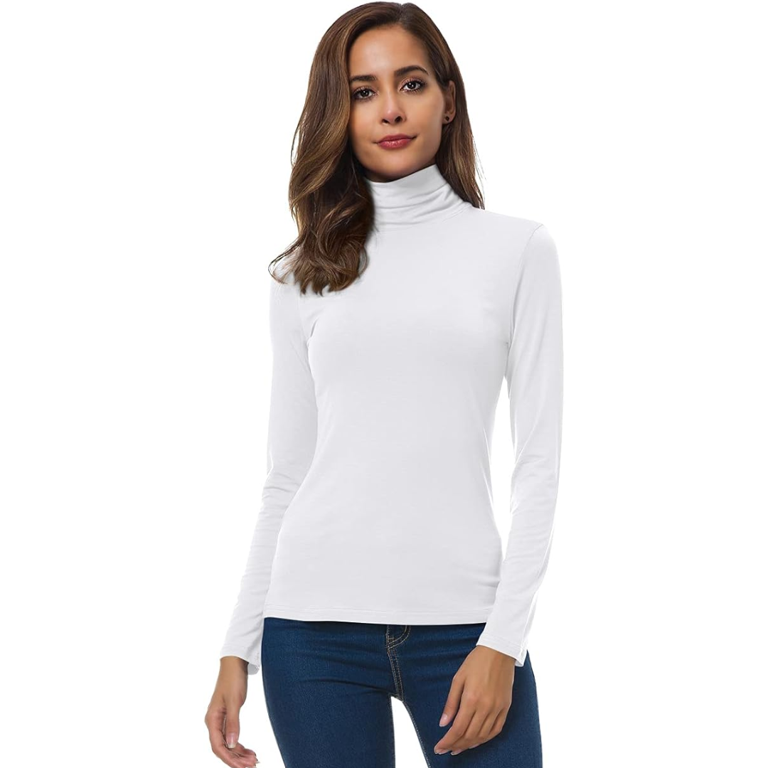Luvo | Pull à Col Roulé pour Femme – Coupe Ajustée