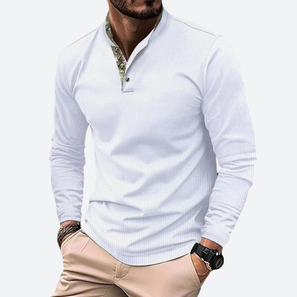 Luvo | Polo élégant à Manches Longues Pour Hommes