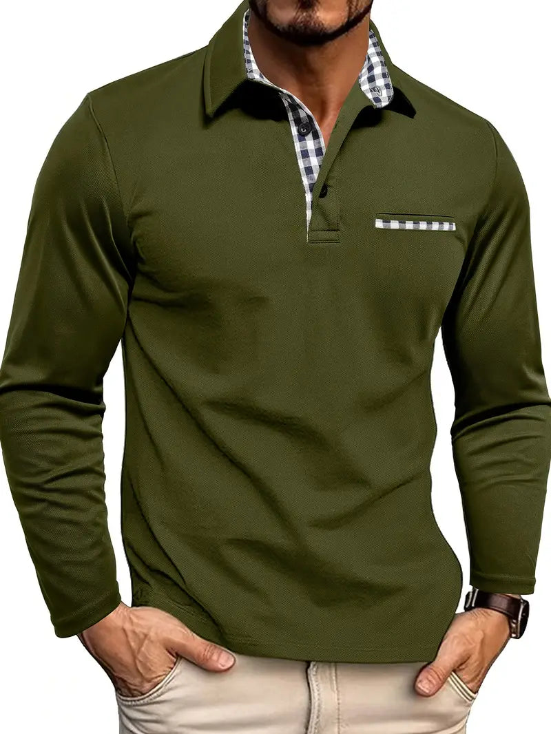 Luvo | Polo Classique d’Été pour Homme à Manches Longues