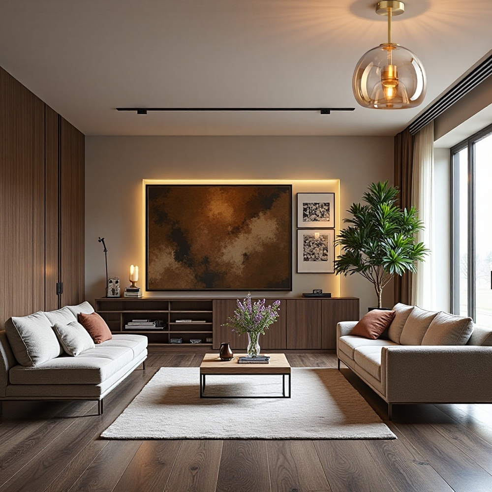Luvo | Glass and Copper Ceiling Light