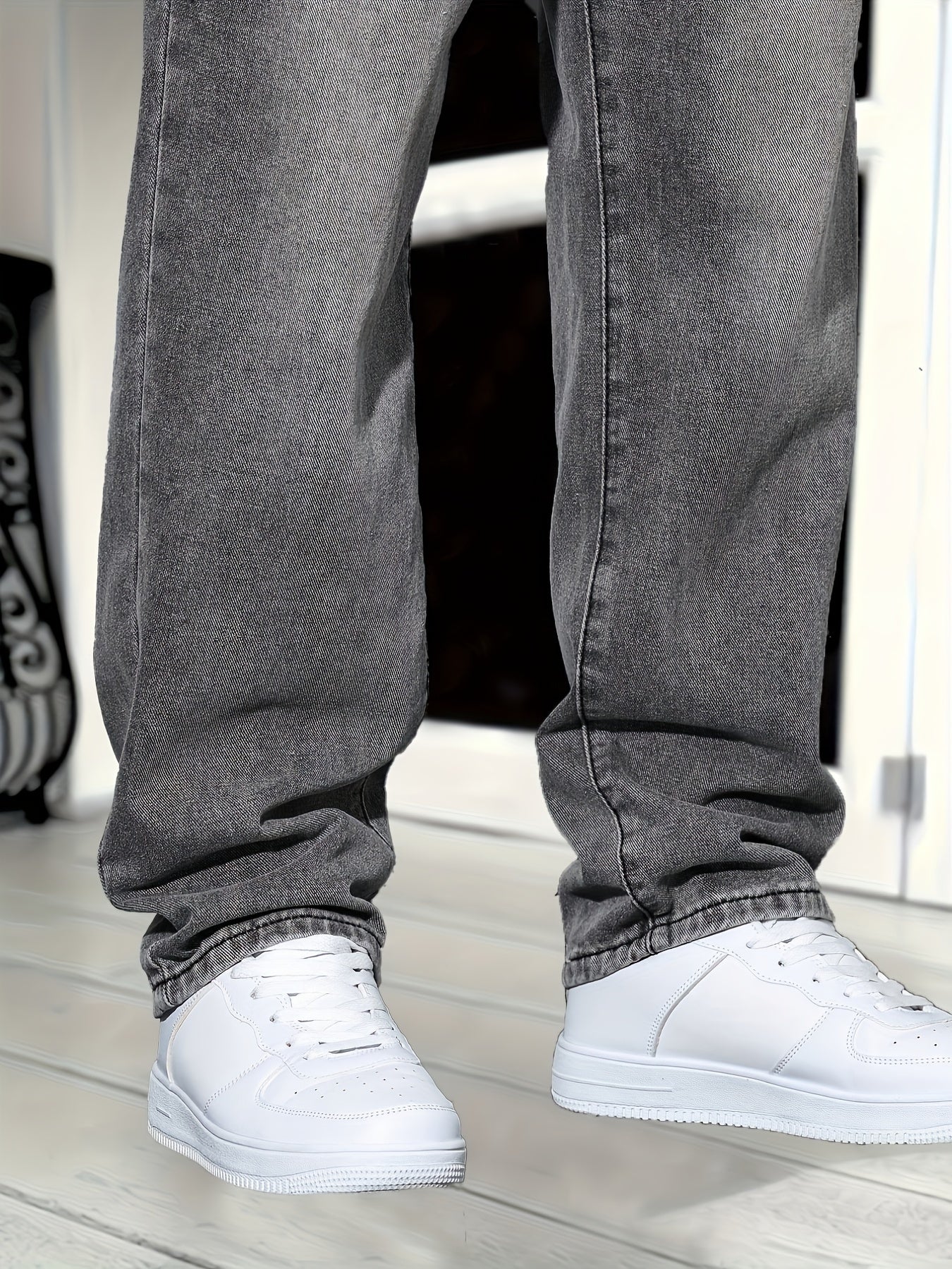 Luvo | Jean Classique en Denim à Coupe Droite