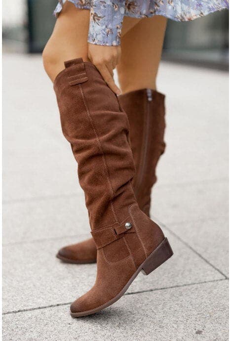 Luvo | Bottes pour Femme – Tige Large et Boucles Décoratives