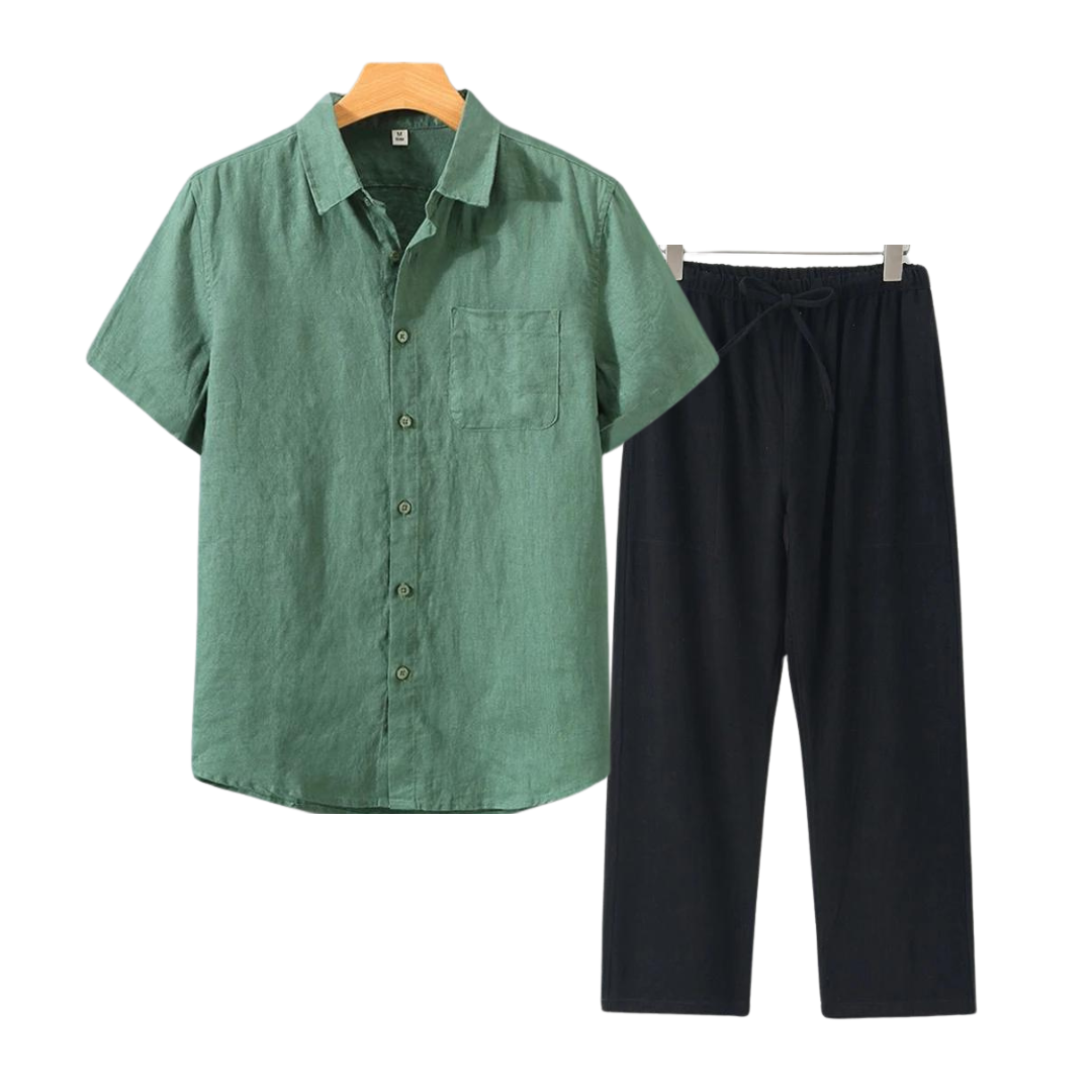 Luvo | Ensemble en Lin Parfait – Pour le Confort et le Style en Été