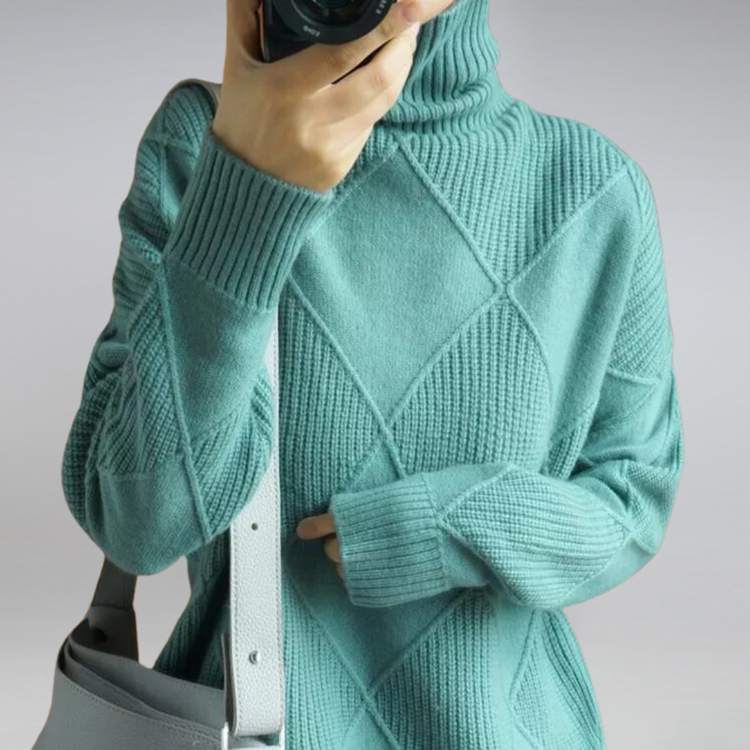 Luvo | Pull Doux à Col Roulé pour Femme – Pour l’Automne et l’Hiver