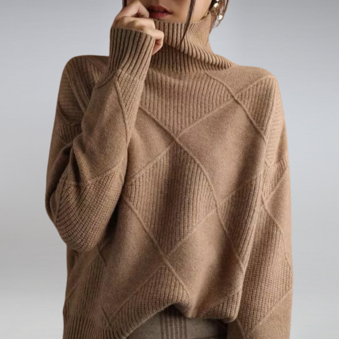 Luvo | Pull Doux à Col Roulé pour Femme – Pour l’Automne et l’Hiver