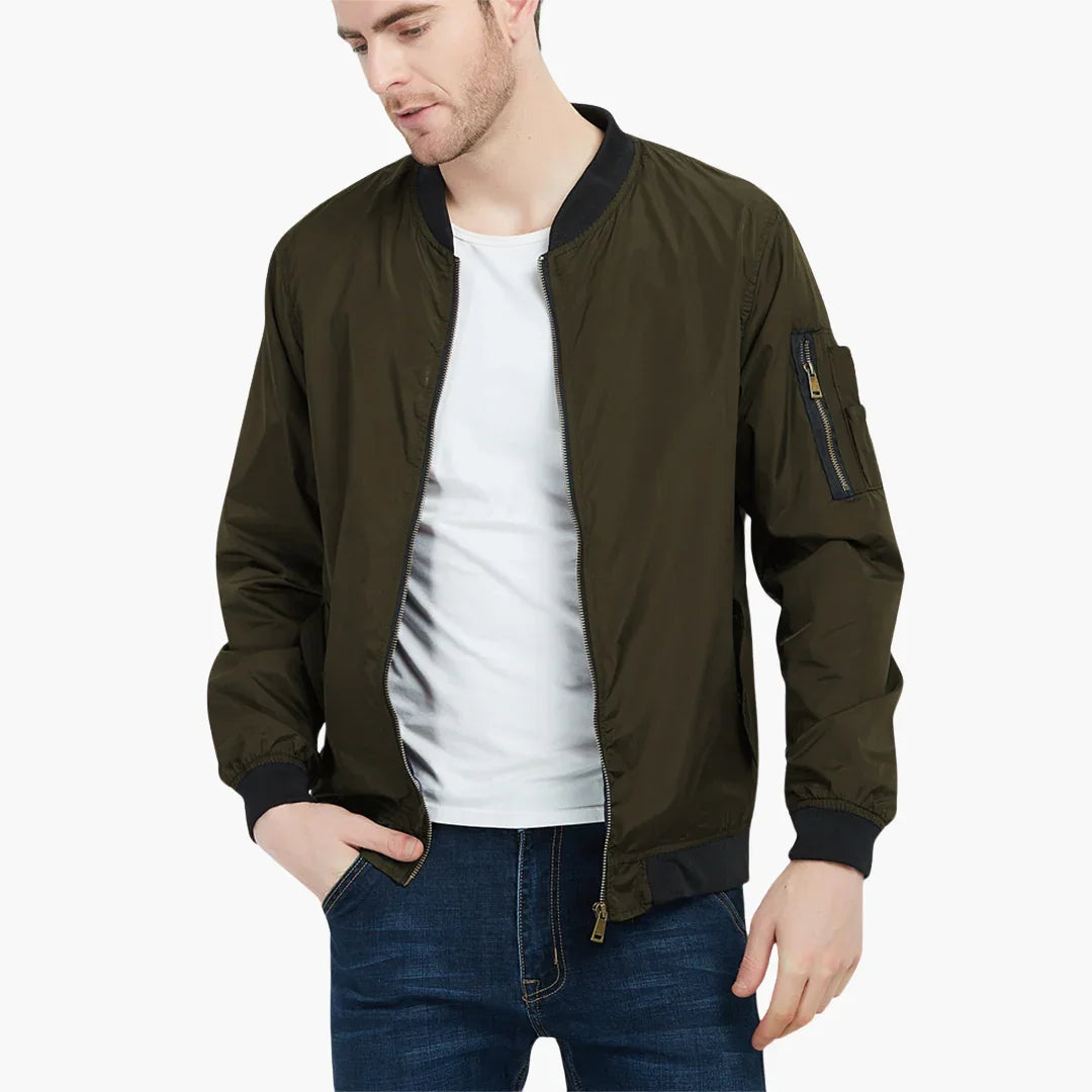 Luvo | Blouson Homme – Style Vintage avec Fermeture Éclair