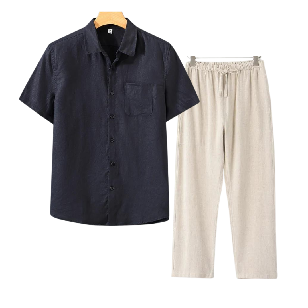 Luvo | Ensemble en Lin Parfait – Pour le Confort et le Style en Été