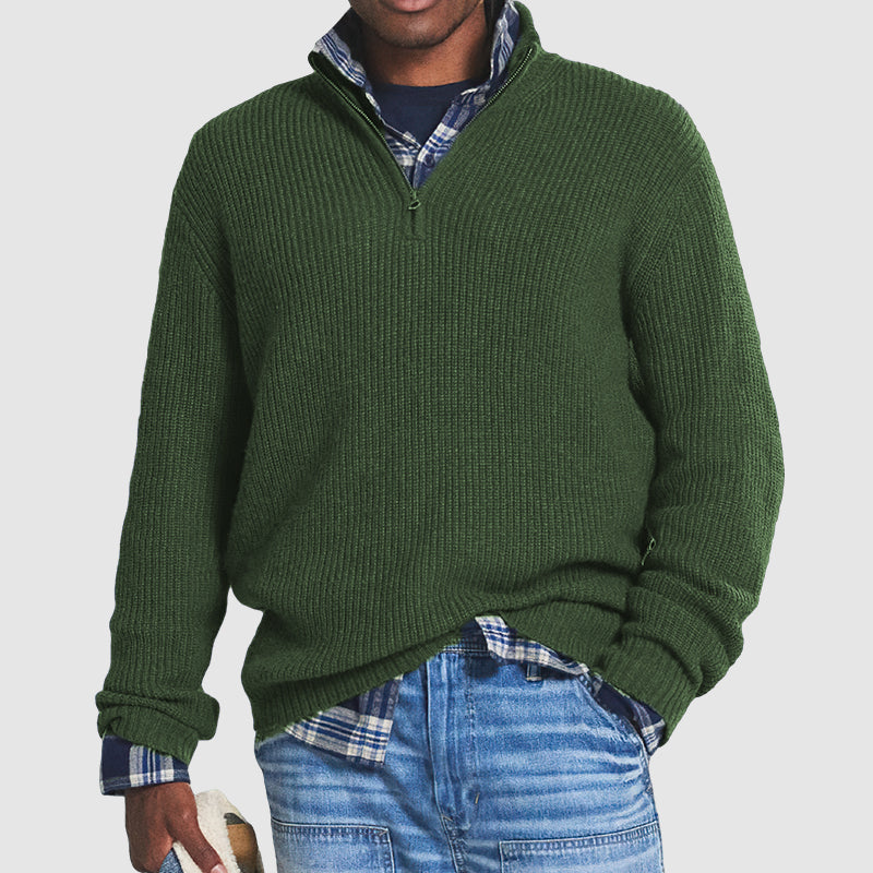 Luvo | Pull pour homme avec fermeture zippée