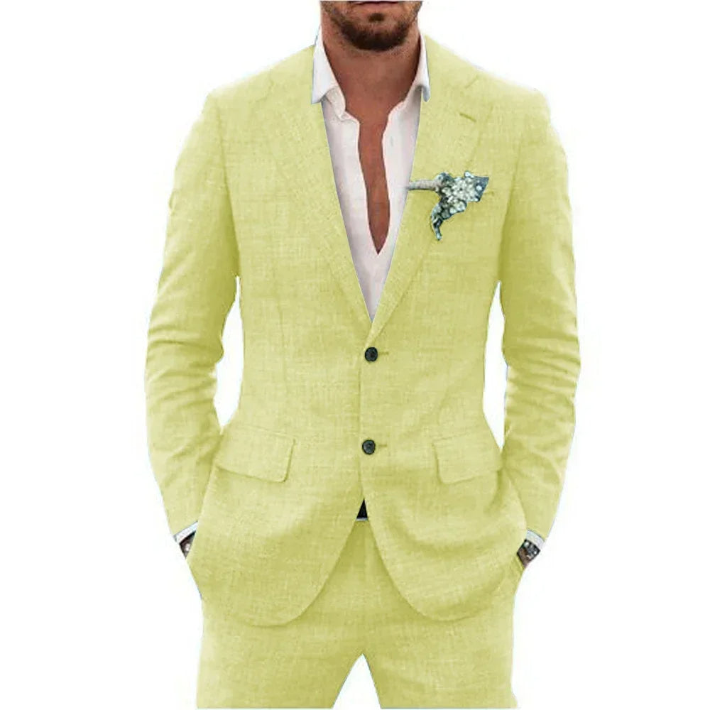 Luvo | Costume d'Été pour Homme – Coupe Slim Deux Pièces