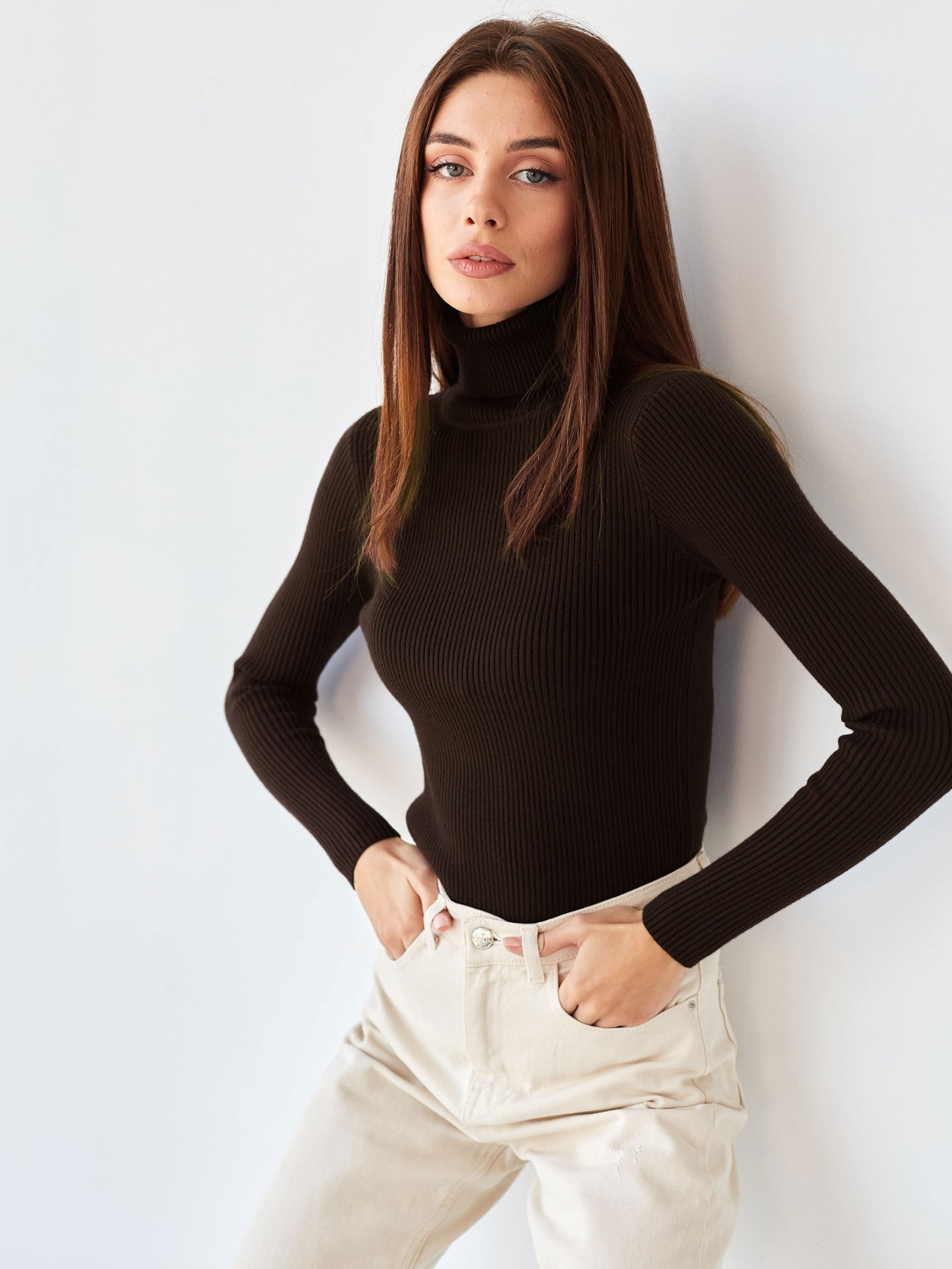 Luvo | Pull à col roulé pour femme - Décontracté
