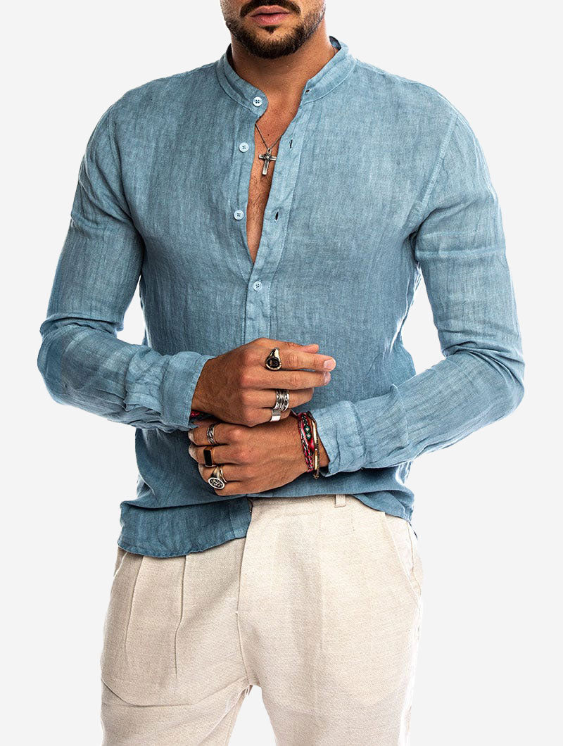 Luvo | Chemise en Lin d'Été pour Homme – Élégante et Fraîche