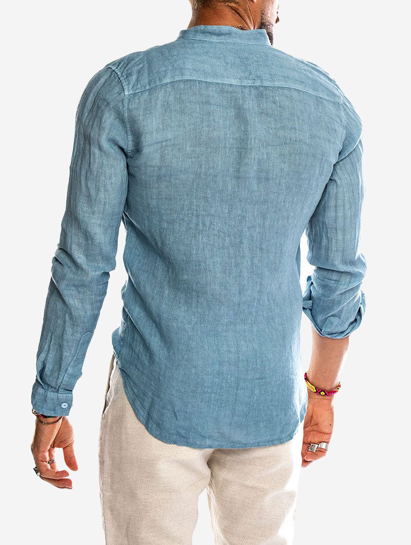 Luvo | Chemise en Lin d'Été pour Homme – Élégante et Fraîche