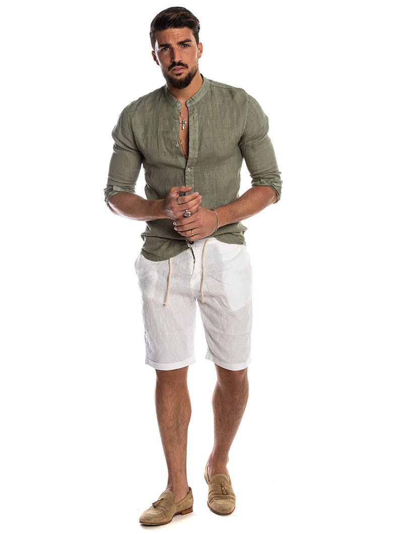 Luvo | Chemise en Lin d'Été pour Homme – Élégante et Fraîche
