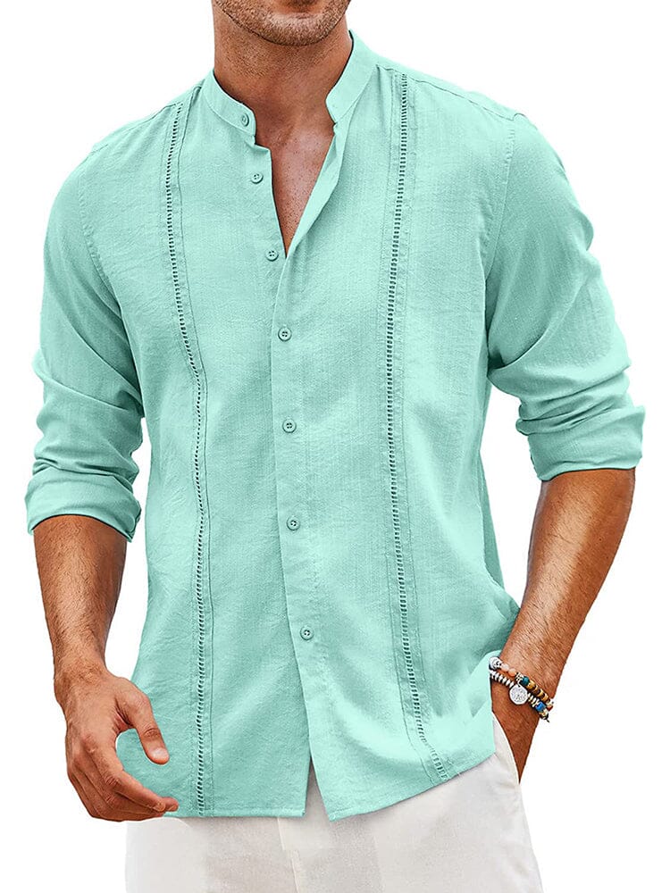 Luvo | Chemise Guayabera en Lin Brodée – Classique et Respirant