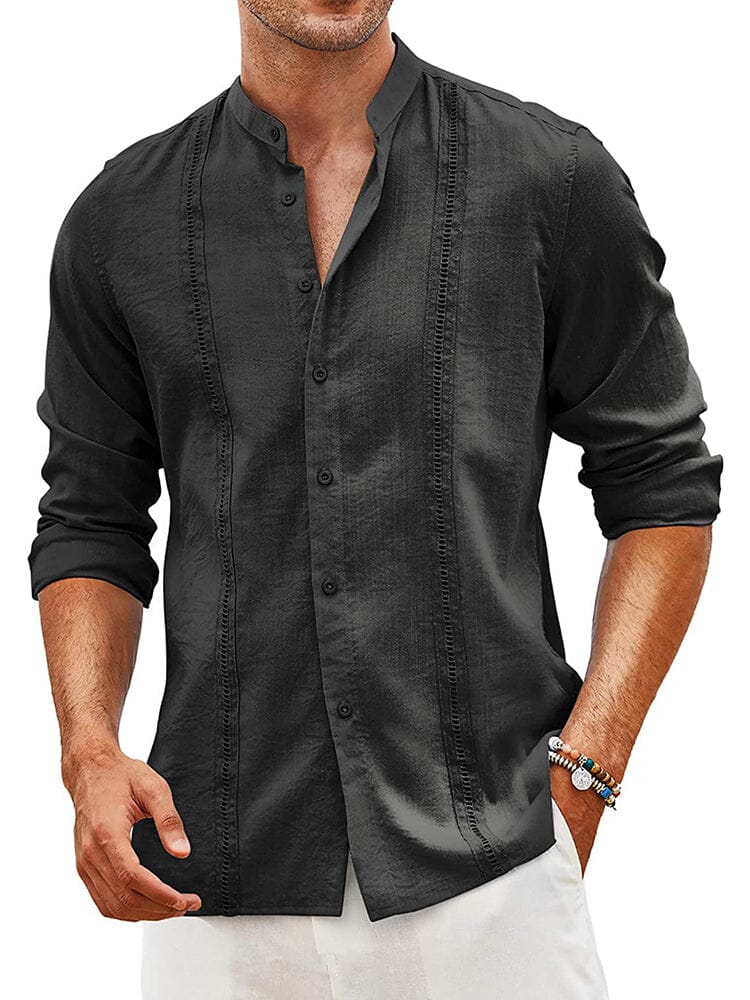 Luvo | Chemise Guayabera en Lin Brodée – Classique et Respirant