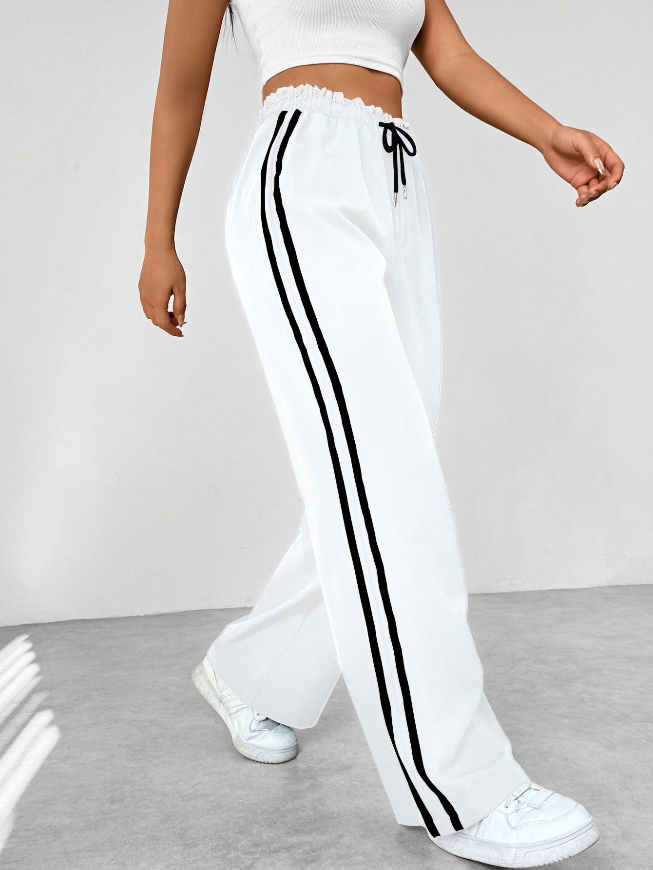 Luvo | Pantalon Large Femme – Style Sportif et Confortable