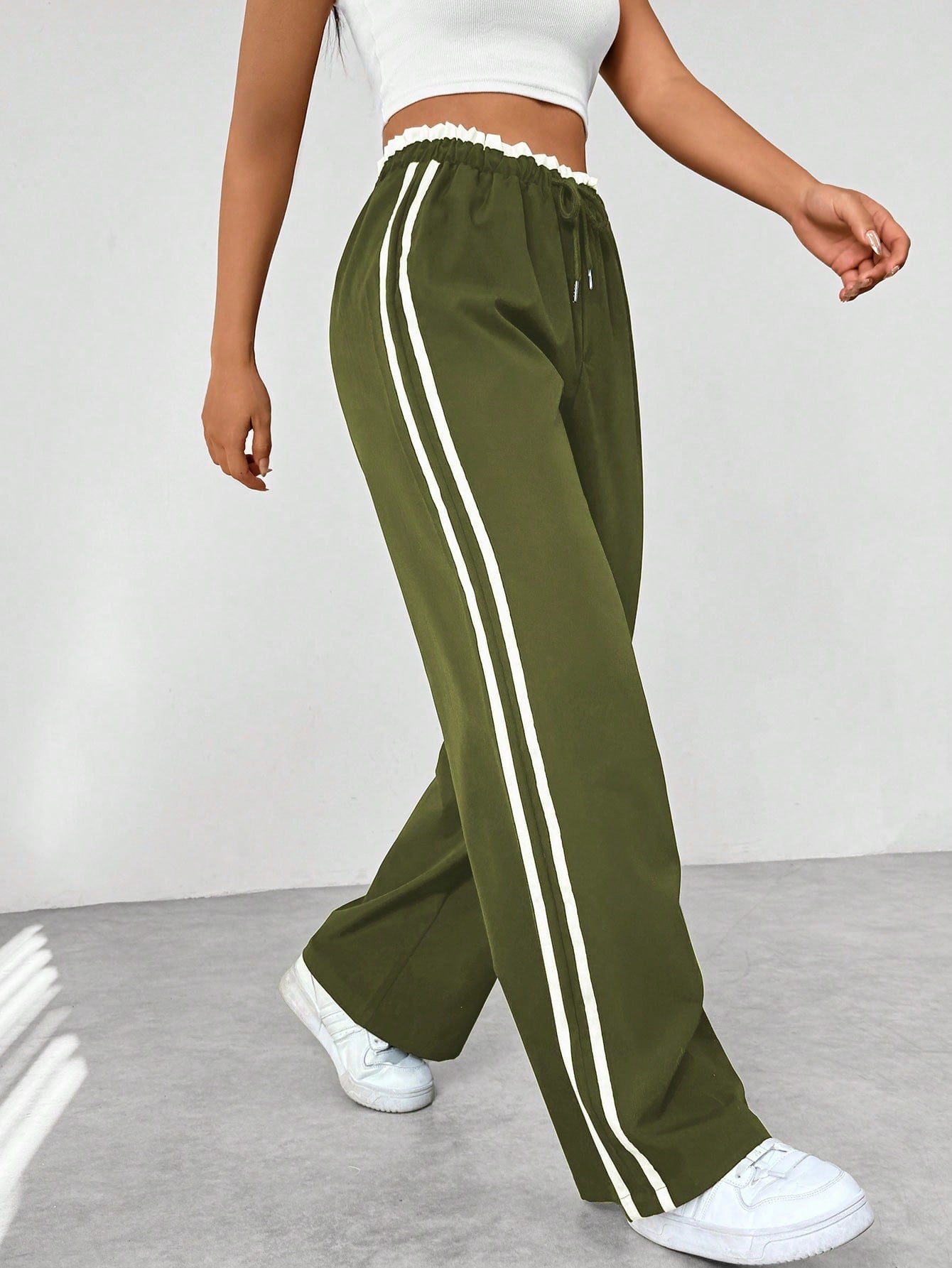 Luvo | Pantalon Large Femme – Style Sportif et Confortable