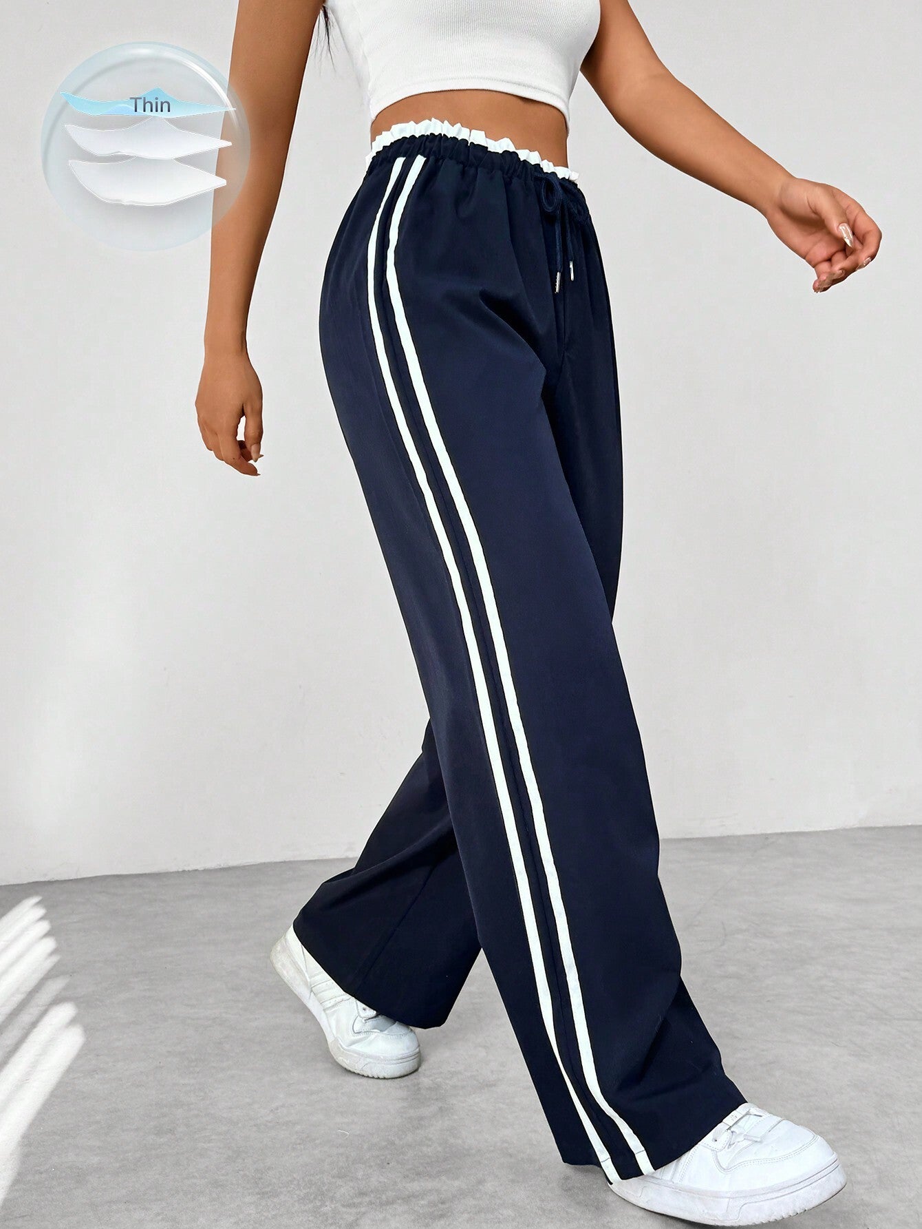 Luvo | Pantalon Large Femme – Style Sportif et Confortable