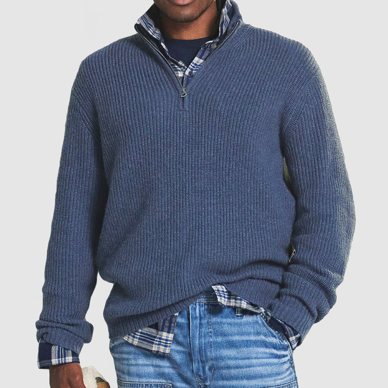 Luvo | Pull pour homme avec fermeture zippée