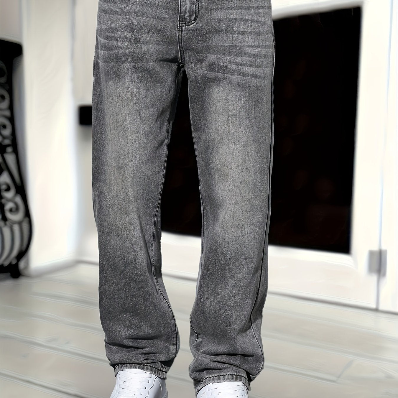 Luvo | Jean Classique en Denim à Coupe Droite