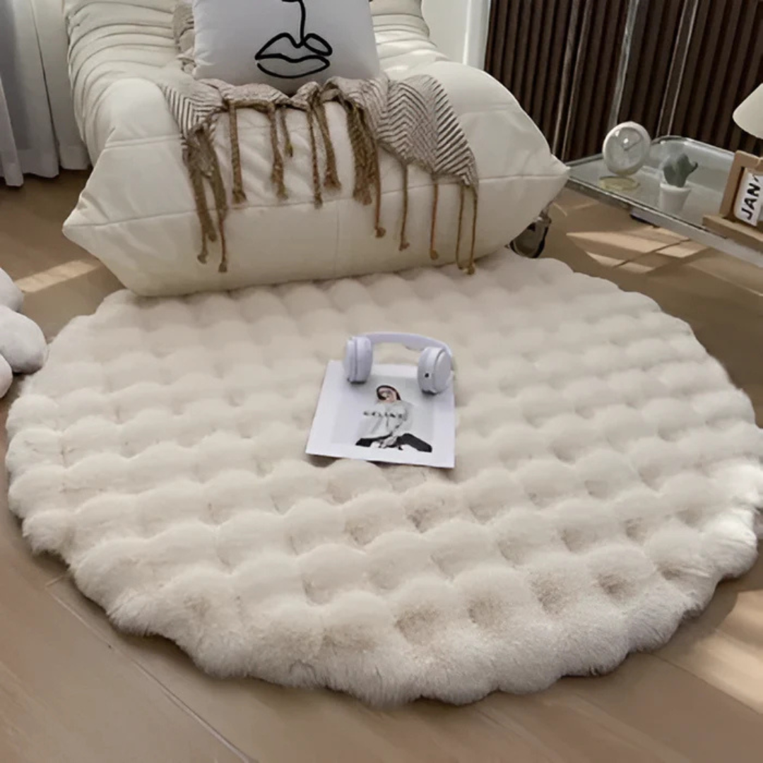 Luvo | Round Fleece Rug 90x90