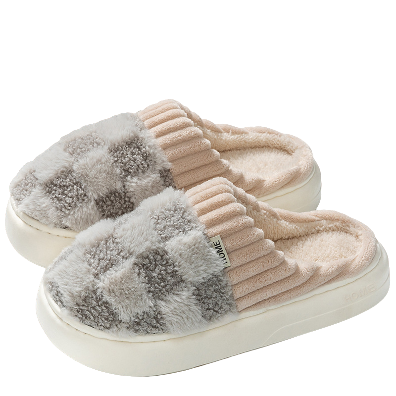 Luvo | Chaussons Unisexe Douillets – Motif à Carreaux