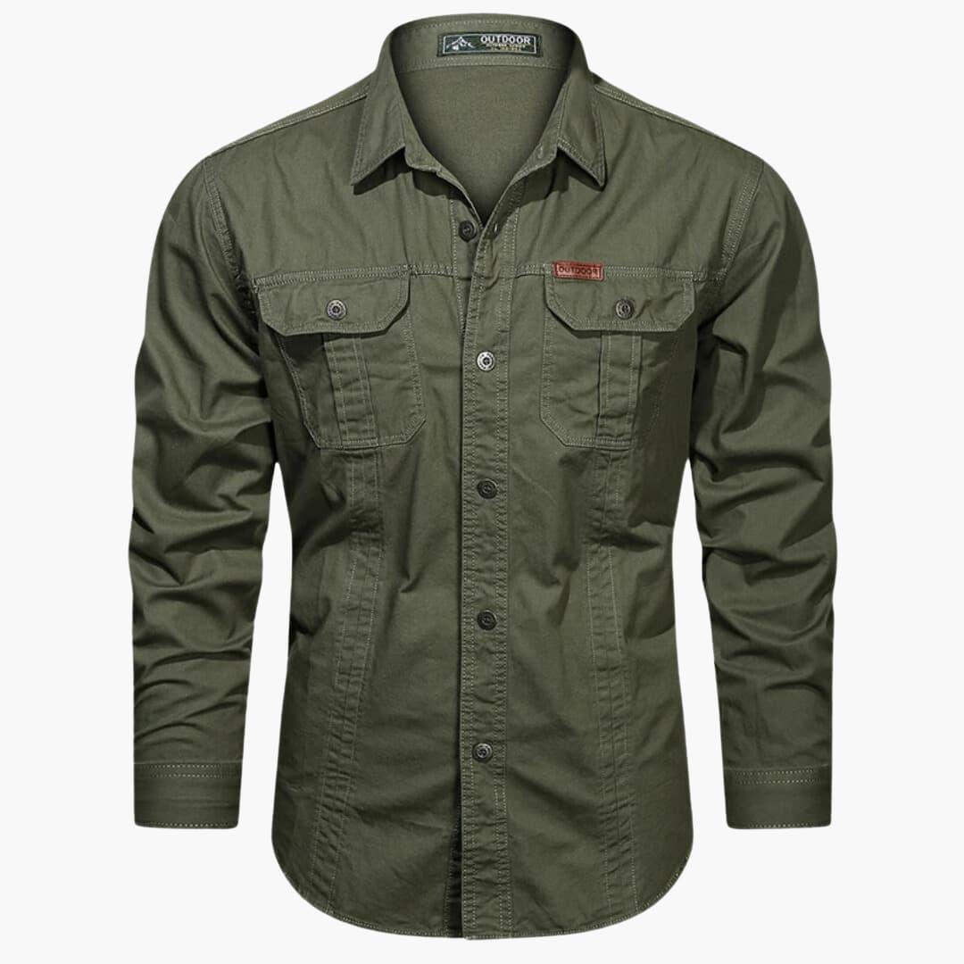 Luvo | Chemise Cargo Homme – Modèle à Poches Multiples