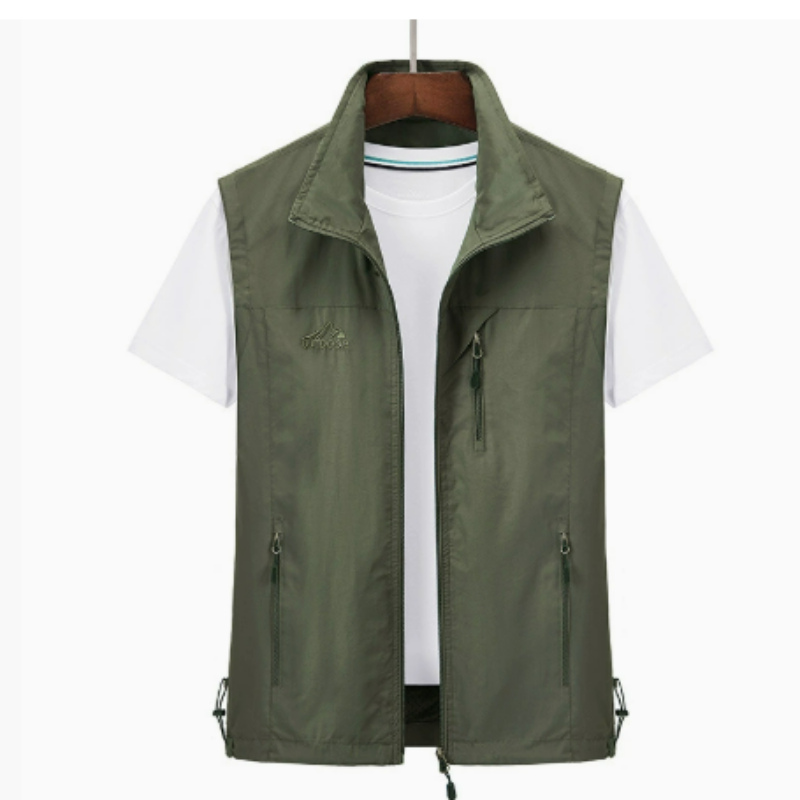 Luvo | Gilet Sans Manches pour Homme – Extérieur & Fermeture Éclair