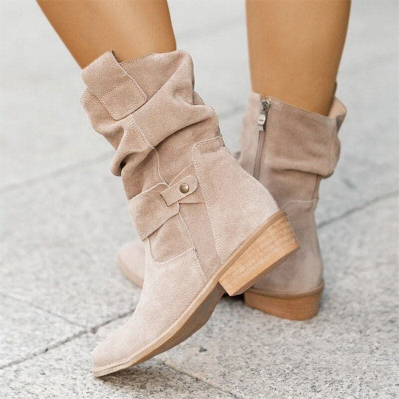 Luvo | Bottes pour Femme – Tige Large et Boucles Décoratives