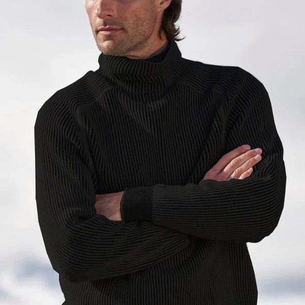 Pull Col Roulé pour Homme – Maille et Manches Longues