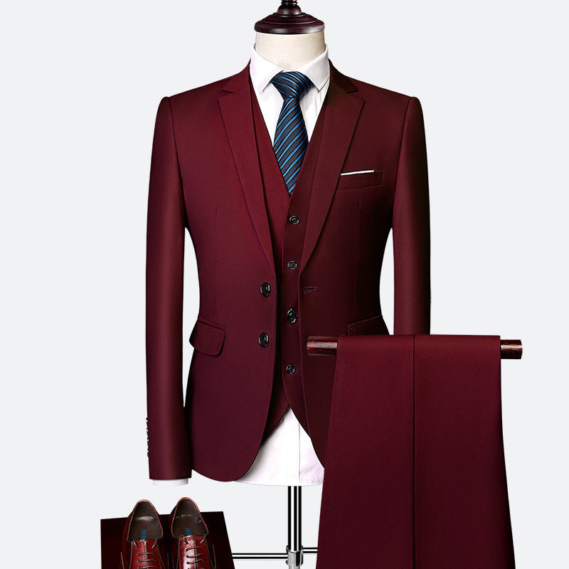 Luvo | Costume Homme 3 Pièces Formel – Veste, Pantalon et Gilet Inclus