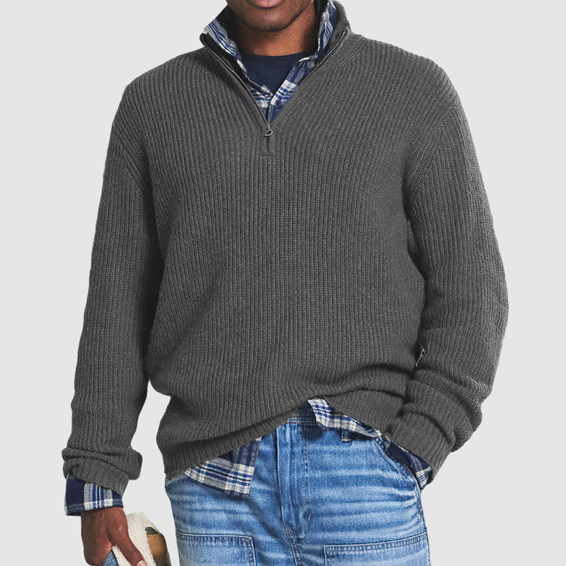 Luvo | Pull pour homme avec fermeture zippée