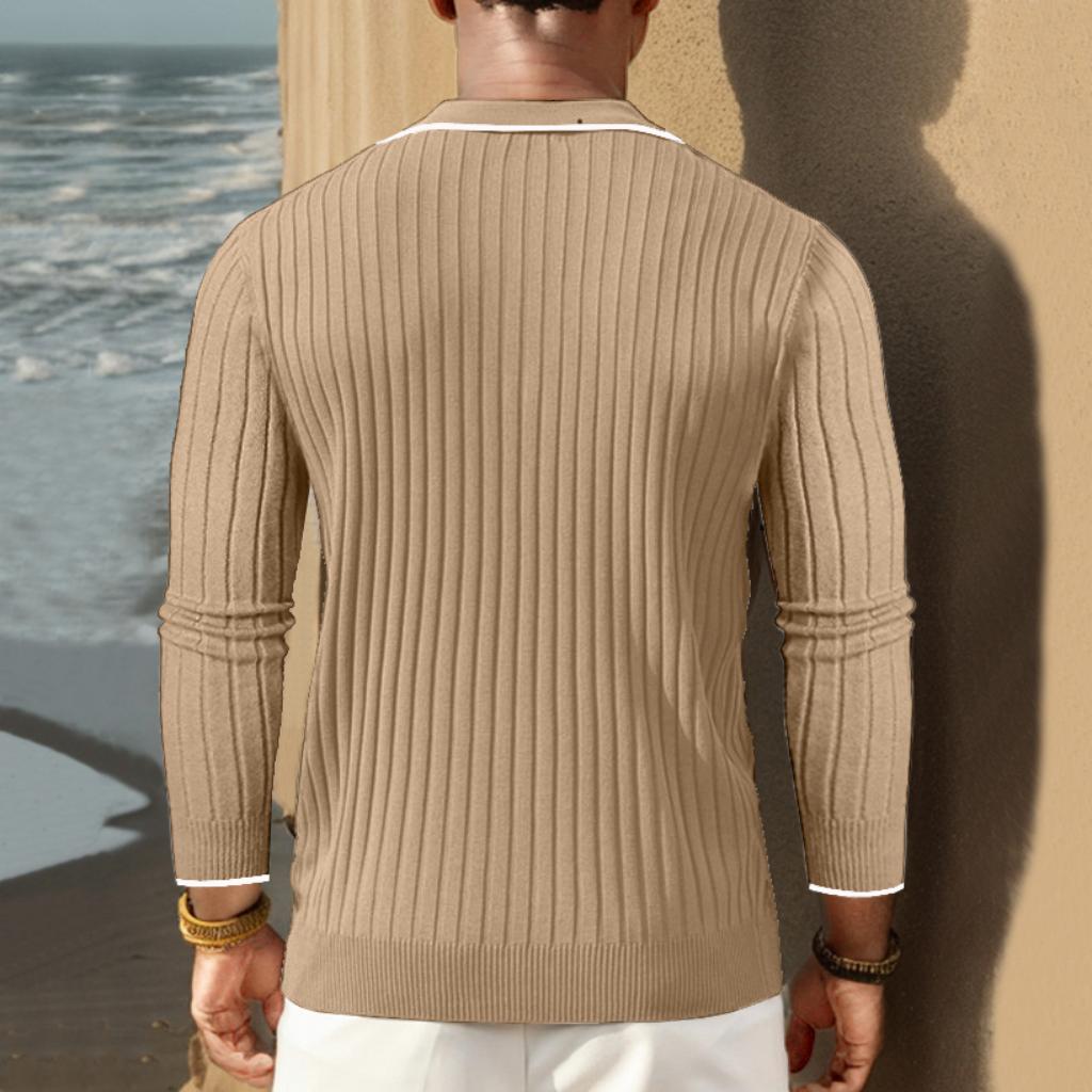 Luvo | Polo Homme en Tricot Côtelé – Style Moderne