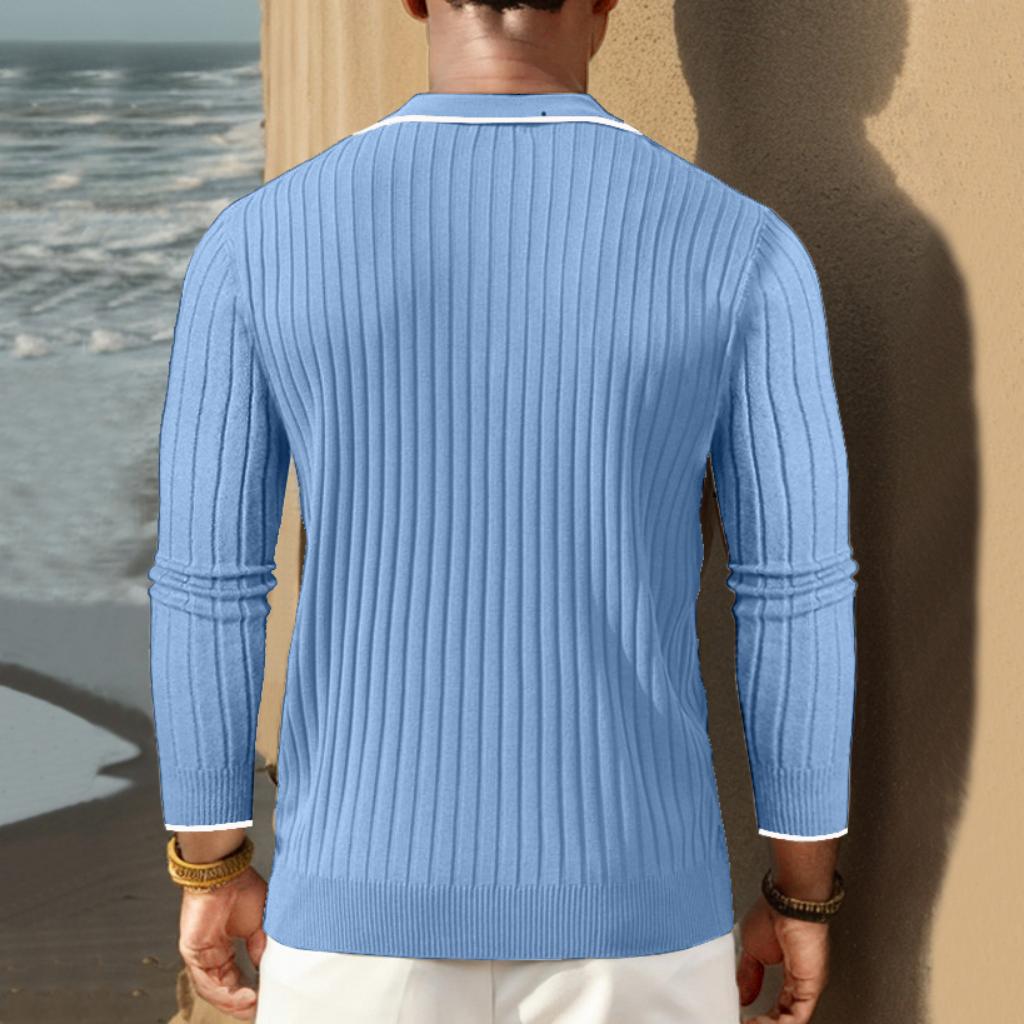 Luvo | Polo Homme en Tricot Côtelé – Style Moderne