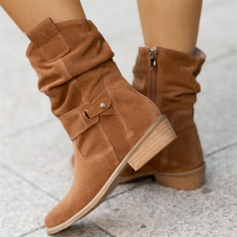 Luvo | Bottes pour Femme – Tige Large et Boucles Décoratives