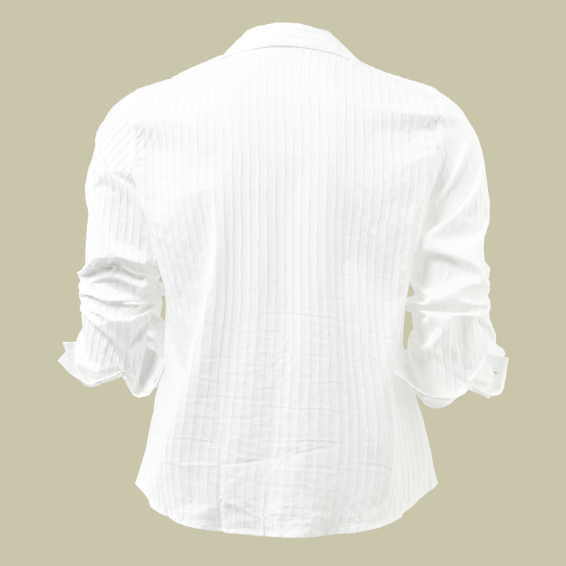 Luvo | Chemise à Rayures pour Homme – Manches Longues et Col à Revers