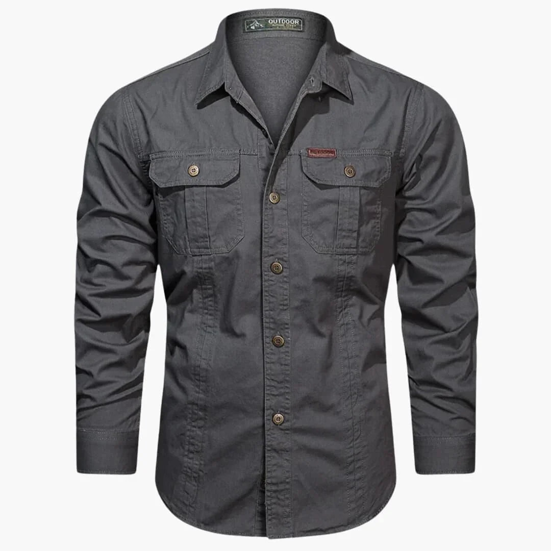 Luvo | Chemise Cargo Homme – Modèle à Poches Multiples